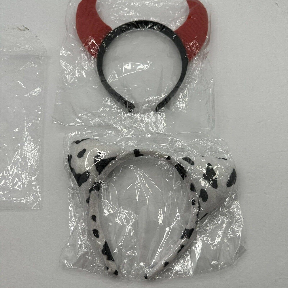 Halloween Costume Devil Horns‎ And Cow Ears Headbands